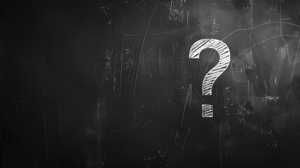 Question mark icon, solving problem or searching solution concept