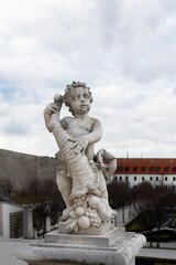 Fototapeta na wymiar Sculptures in Bratislava Castle