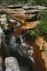 Obraz premium Rock pool swimming hole Australia forest rain water swim summer