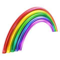 rainbows element_hyperrealistic_hyper detailed_isolated on transparent background