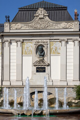 Palace of Art, art nouveau building located in Szczepanski Square, Krakow, Poland