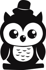 owl cute vector cartoon illustration design 