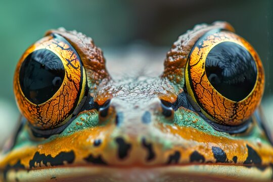 Close Up of Frogs Eyes