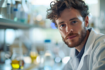 Obraz premium Photo of a Scientist, Generative AI