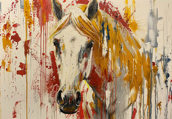 abstract art Horse