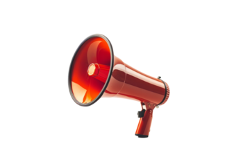 loud speaker on white background