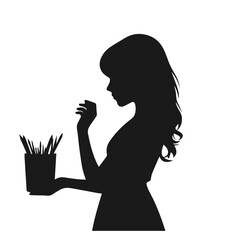 Beautiful cute girl 👧 vector illustration isolated on white background 
