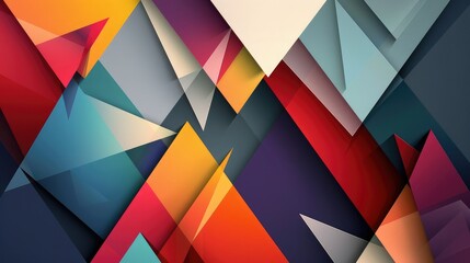 Abstract geometric background. Modern overlapping triangles. Business or tech presentation, app cover vector template.