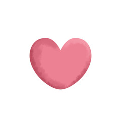Hand drawn pink Heart icon