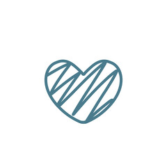 blue heart symbol illustration