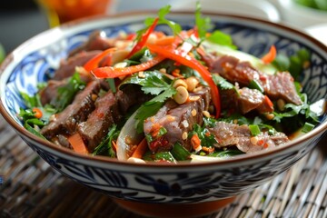 Tasty Thai beef and chili salad