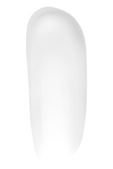 Smear of beautiful white cream on an empty background. isolated