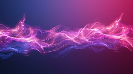 Elegant abstract background with dynamic pink and purple flowing waves.