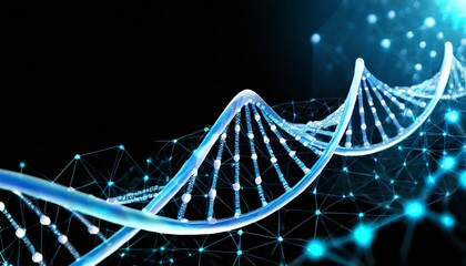 Wallpaper science helix cell genetic medical biotechnology biology bio. Technology gene DNA abstract molecule medicine blue background research digital futuristic human concept health