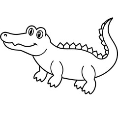 crocodile with a smile