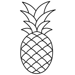 pineapple vector illustration