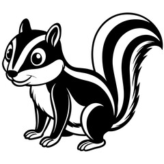 squirrel on white
