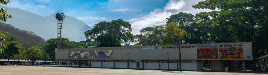 CARACAS, VENEZUELA. Plaza del Rectorado view at Universidad Central de Venezuela UCV, World Heritage Site UNESCO	
