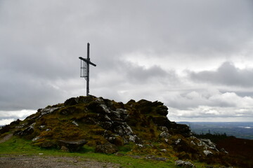 Cross in the  Blackstairs mountains range