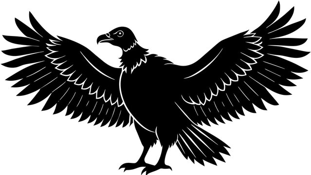 recommend clip art: Turkey vulture vector art illustration 