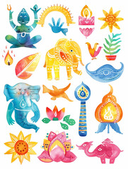 Naklejka premium Indian Background