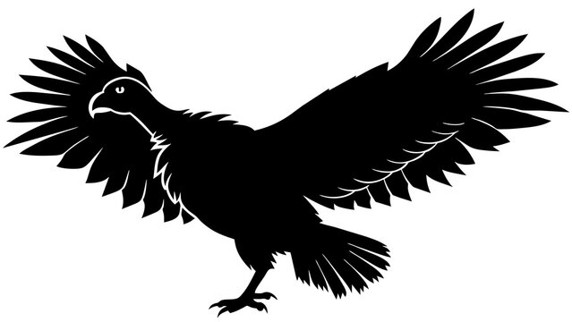 recommend clip art: Turkey vulture vector art illustration 