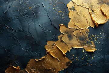 The abstract artistic background has retro, nostalgic, golden brushstrokes. Textures on the...