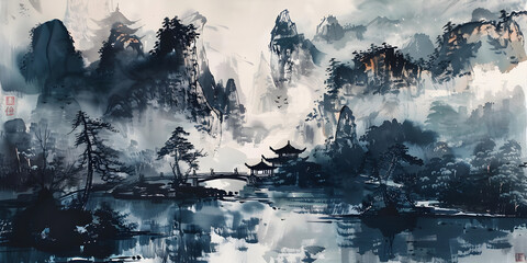 Ethereal Realms: The Serenity of Chinese Landscape Art