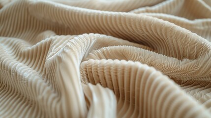 Textile and Fabric Photography: Beige Corduroy Texture Close-Up