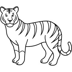 illustration of cartoon tiger