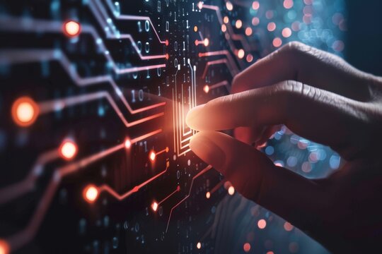 Cybersecurity and IT security services Internet login concepts