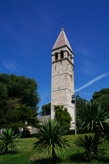 Croatia, view of the tower in the city - 782347546