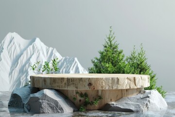 Stone Bench on Top of Rock Pile