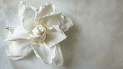 Obraz na płótnie Canvas A gardenia flower with delicate fragrance