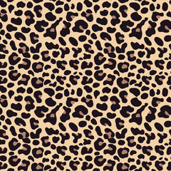  Leopard texture animal background vector print seamless stylish design for textile, paper, fabric © Sanvel