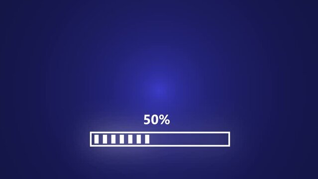Loading bar progress, numerical counting from 0 to 100 
