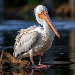 Fototapeta na wymiar Pelican Majesty: Majestic Images of Coastal Avian Giants