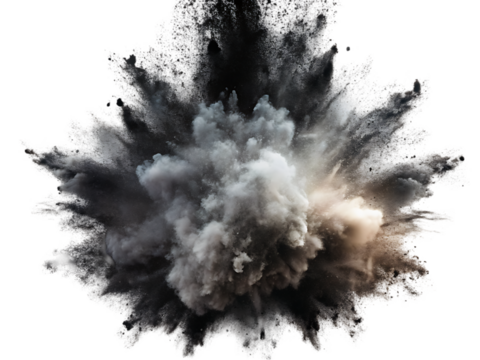black powder explosion