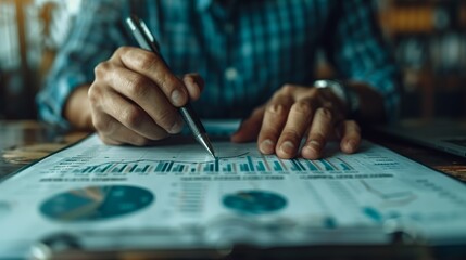 a man is writing on a piece of paper with a pen