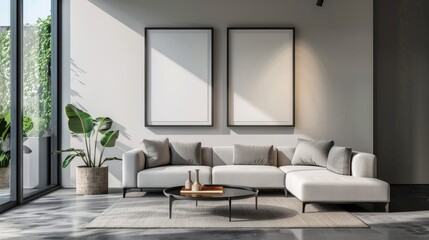 close-up frame mockup, living room wall poster mockup.