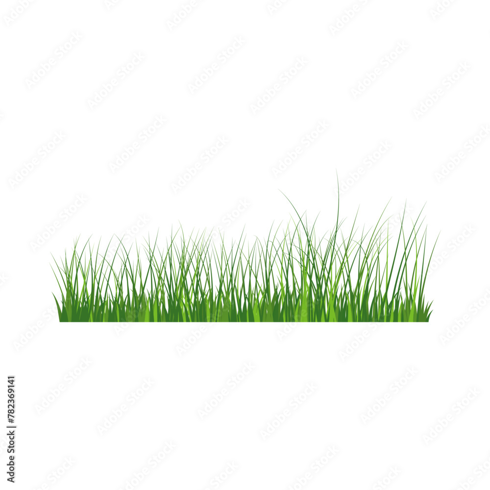 Wall mural grass border