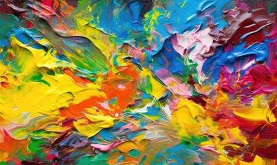 Vibrant Expressionist Oil Painting Generative AI