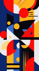 Vibrant Intersecting Shapes and Lines Generative AI