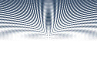 A halftone pattern with circles radiating from the center. Vector illustration
