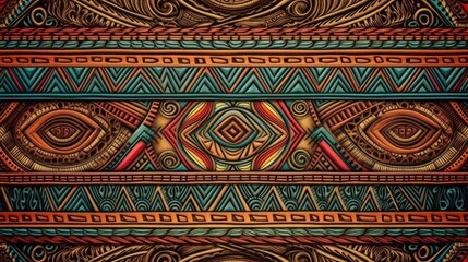 Vibrant Tribal African Artwork Generative AI
