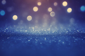 Obraz premium Indigo Blue bokeh , a normal simple grainy noise grungy empty space or spray texture , a rough abstract retro vibe shine bright light and glow background template color gradient