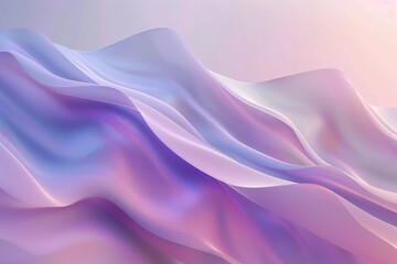 Abstract background with flowing, soft curves in pastel purple and pink
