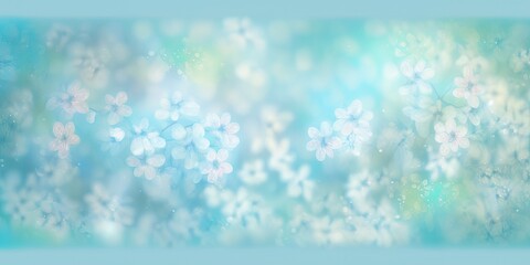 Fototapeta na wymiar Soft, Pastel Blue Spring Background Generative AI