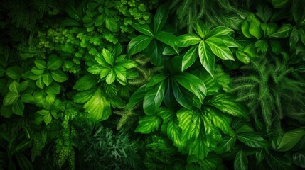 Abundant Foliage and Greenery Generative AI