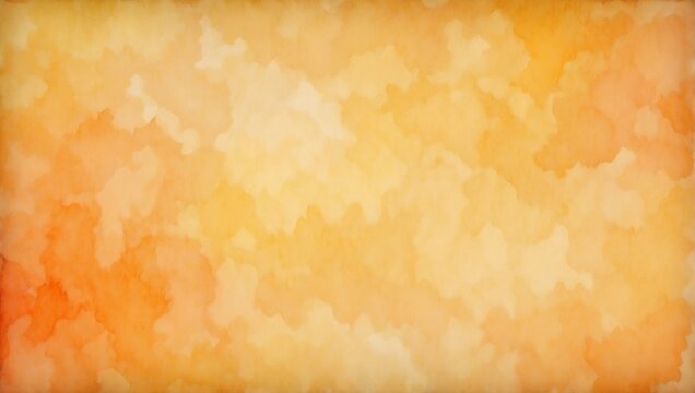 Thanksgiving vibes with this textured watercolor background, orange and yellow tones, along with a white border, create a grunge effect, paper texture backdrop, copy space for text